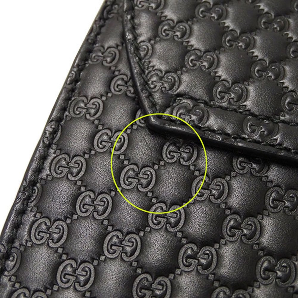 GUCCI Bag Women's Shoulder Microsima Horsebit Leather Black 449635 Chain - Picture 12 of 16